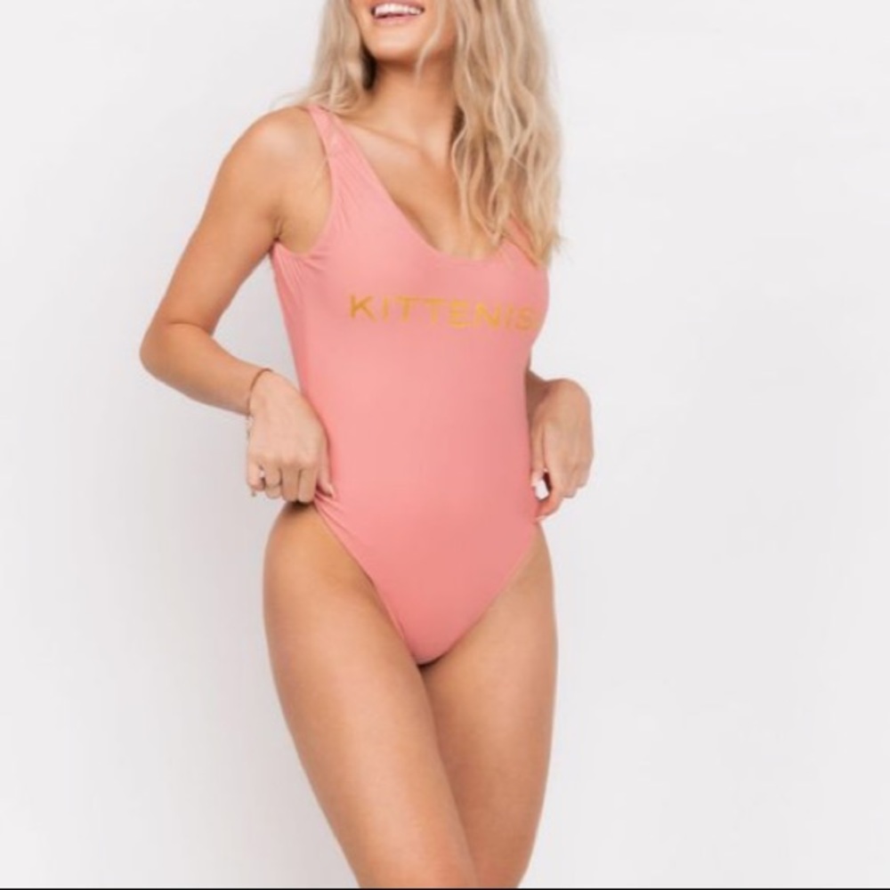 Kittenish Dusty Pink One Piece